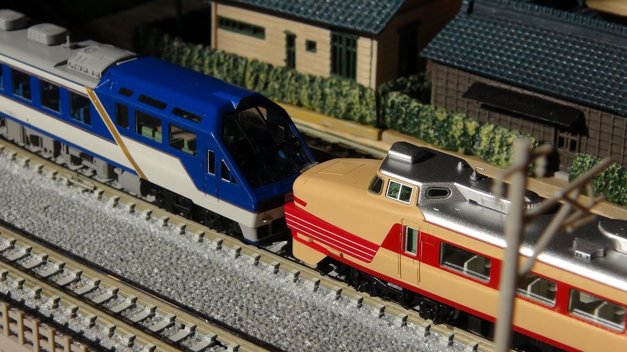 鉄道模型】485系+キロ65「ゆぅトピア和倉」【Nゲージ】 - YouTube