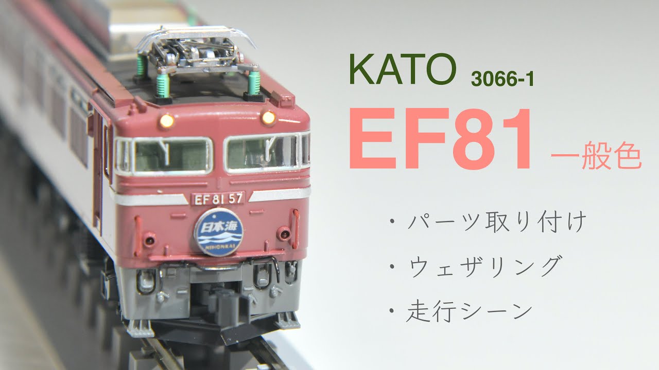 鉄道模型Nゲージ KATO / EF81 / 一般色 / 3066-1 / 日本海 / ゆうづる