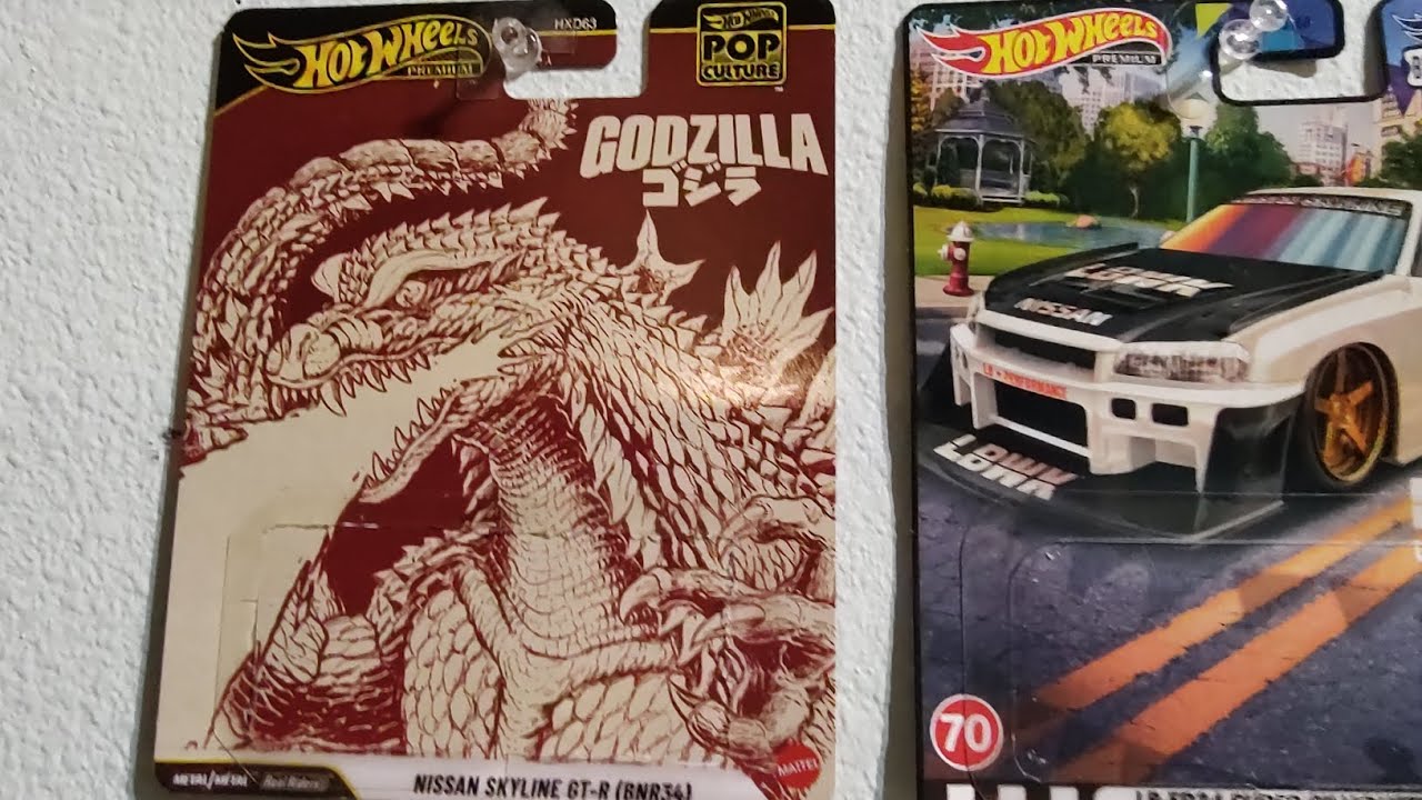 Godzilla Nissan skyline GT-R BNR34 #HotWheels Pop culture - YouTube