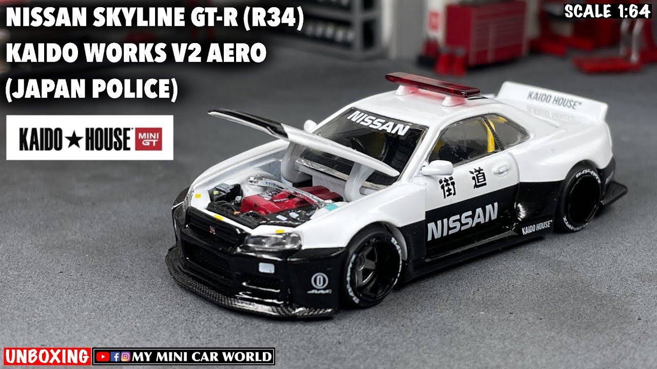 MY MINI CAR WORLD』UNBOXING MINI GT 1/64 NISSAN SKYLINE GT-R (R34