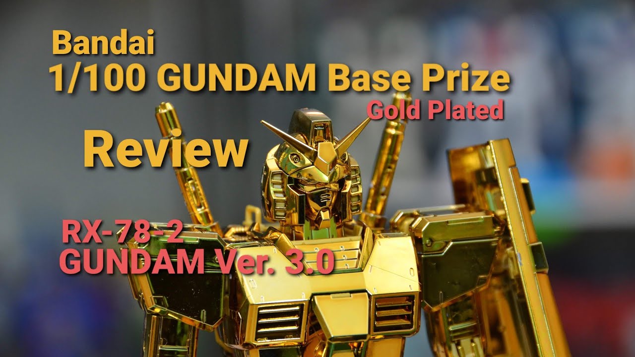 MG 1/100 Gundam Base Limited Premium RX-78-2 Ver.3.0 Gold Plated