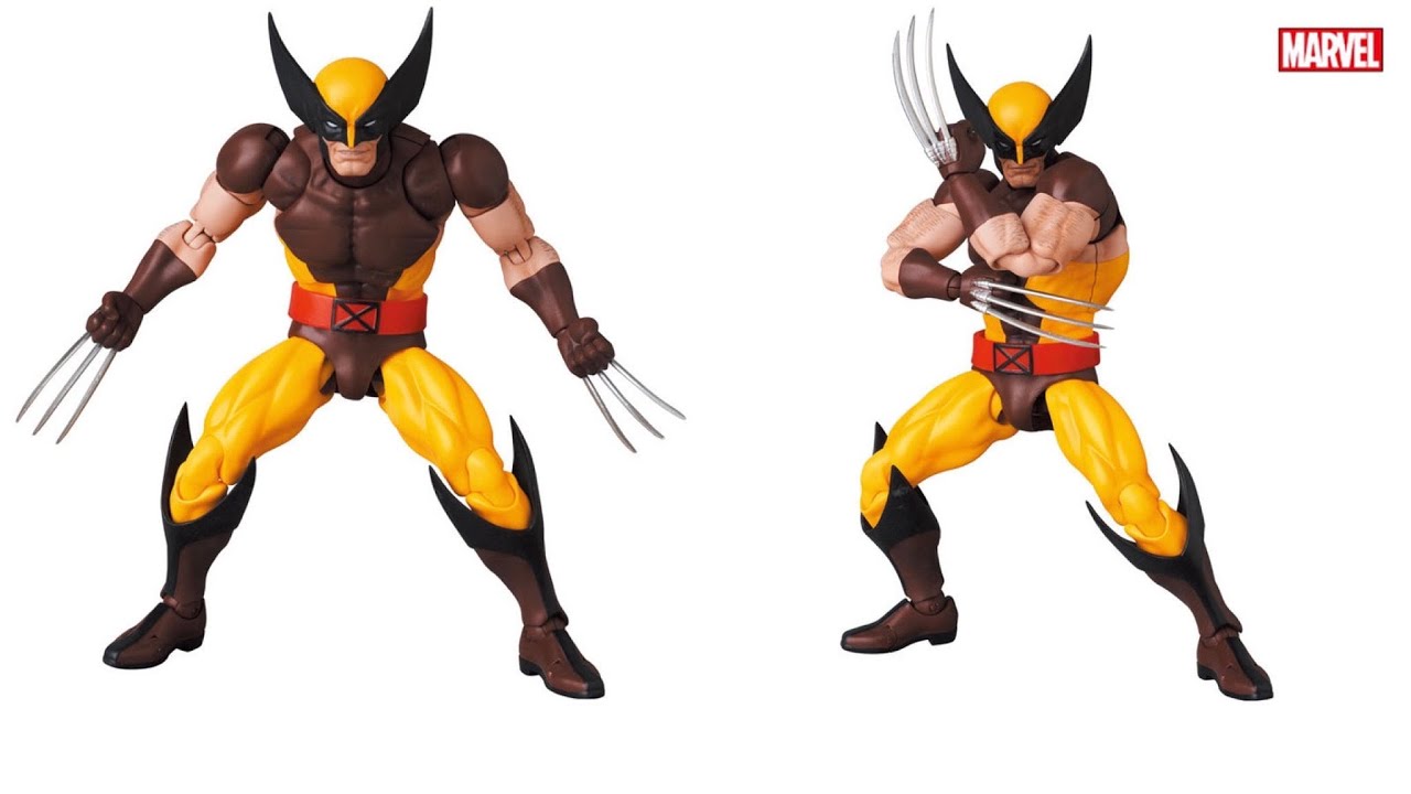 New MAFEX X-Men - Wolverine (Brown Comic Version) (Reissue) action