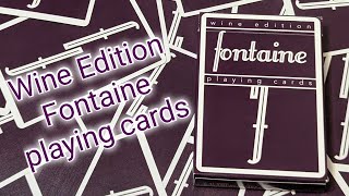 Daily deck review day 163 - Wine Edition Fontaine playing cards