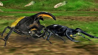 アーケード] 甲虫王者ムシキング - ヘルクレスオオカブト X ギラファ