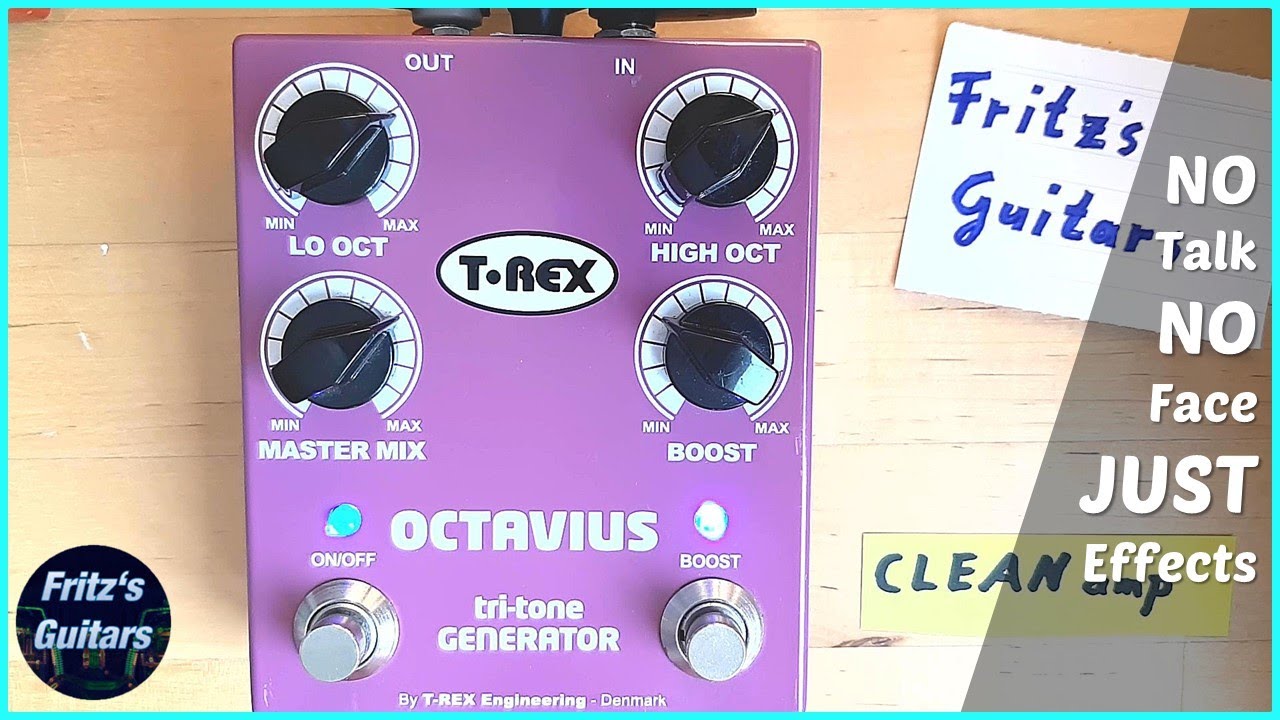 T-REX Octavius TRI-TONE Generator - Octaver + Boost / Clean
