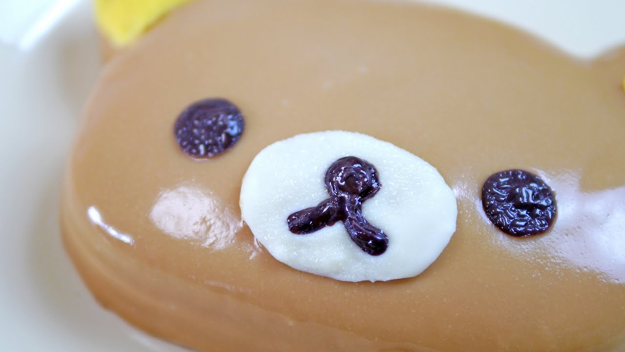 Rilakkuma Bear Cake using a bento box - YouTube