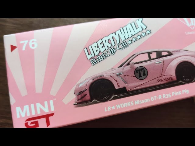 Mini GT Liberty Walk Nissan GT-R R35 Pink Pig - YouTube