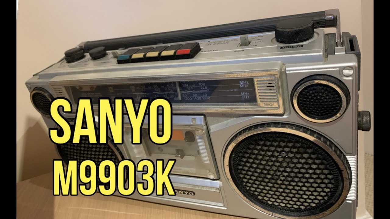 Sanyo M9903K For Repair. Rare Vintage Ghetto Blaster Radio