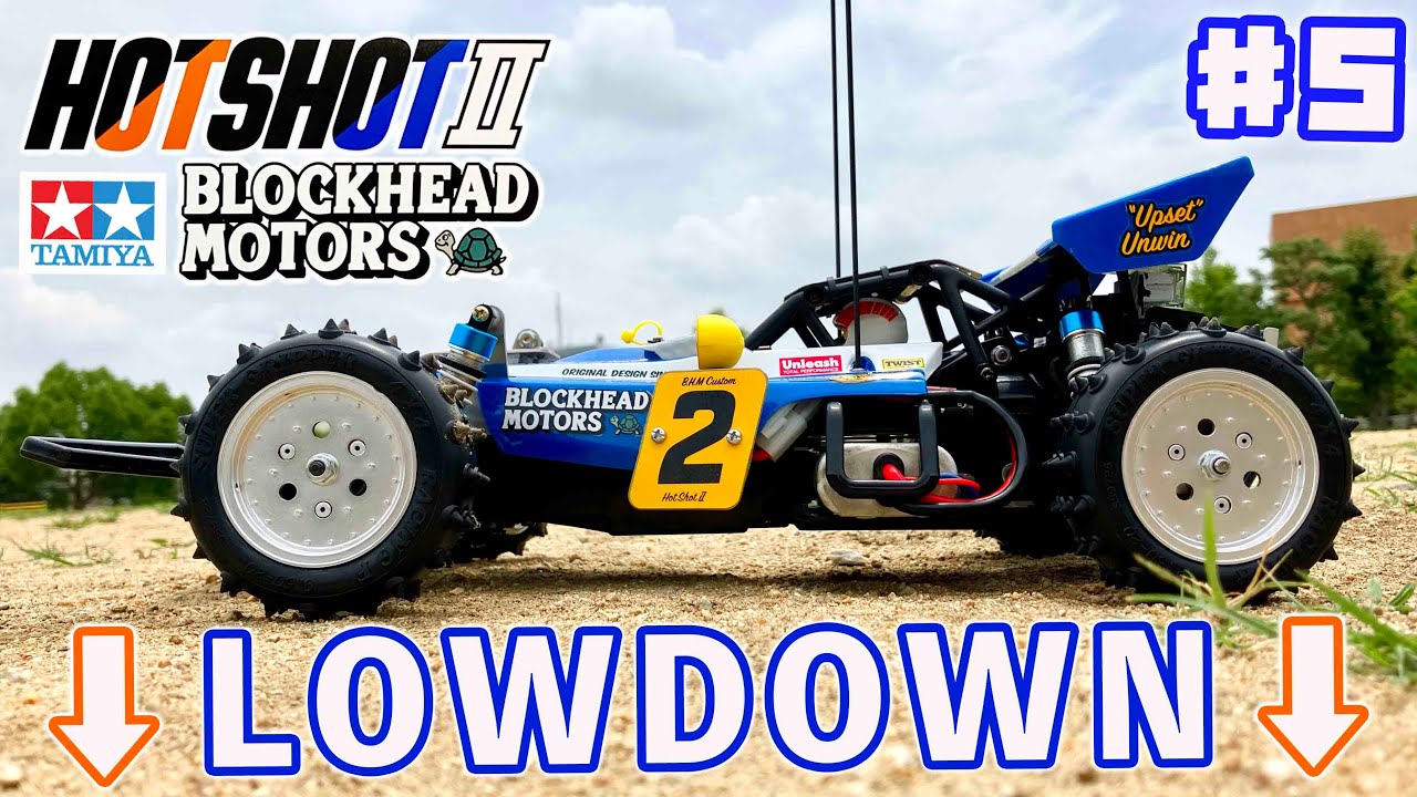 Hotshot II Blockhead Motors #5 Tamiya RC Buggy with steering crank