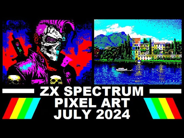 ZX Spectrum: PIXEL ART from JULY 2024 - YouTube