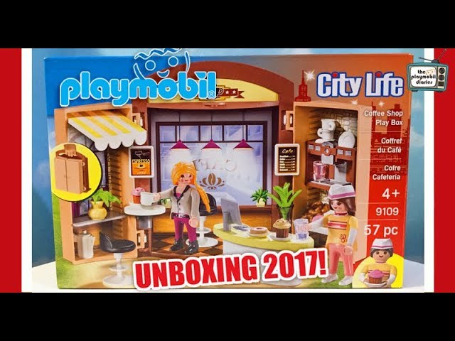 🌈 Playmobil Review! City Life Coffee Shop Playbox! ☕The
