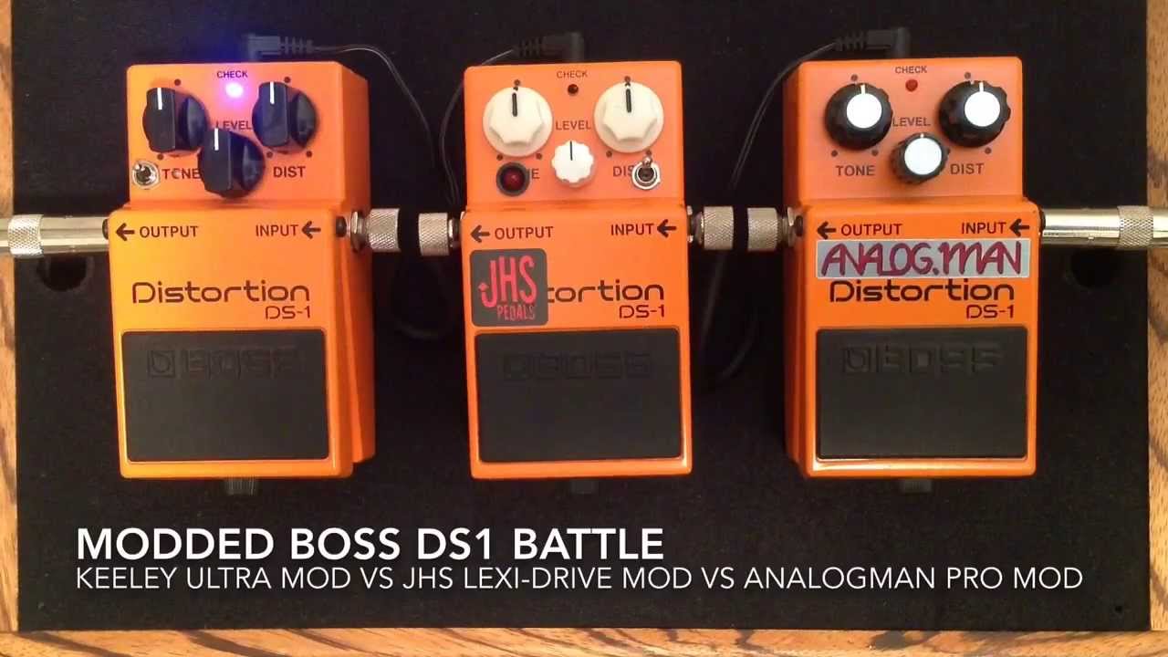 JHS / Keeley / Analogman DS1 Mod Shootout - YouTube