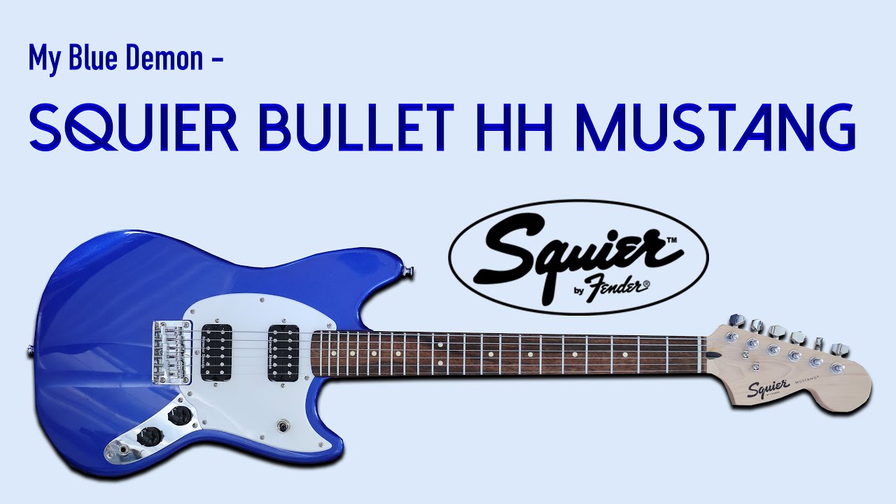 My Blue Demon - Squier Bullet Mustang HH Electric Guitar Imperial