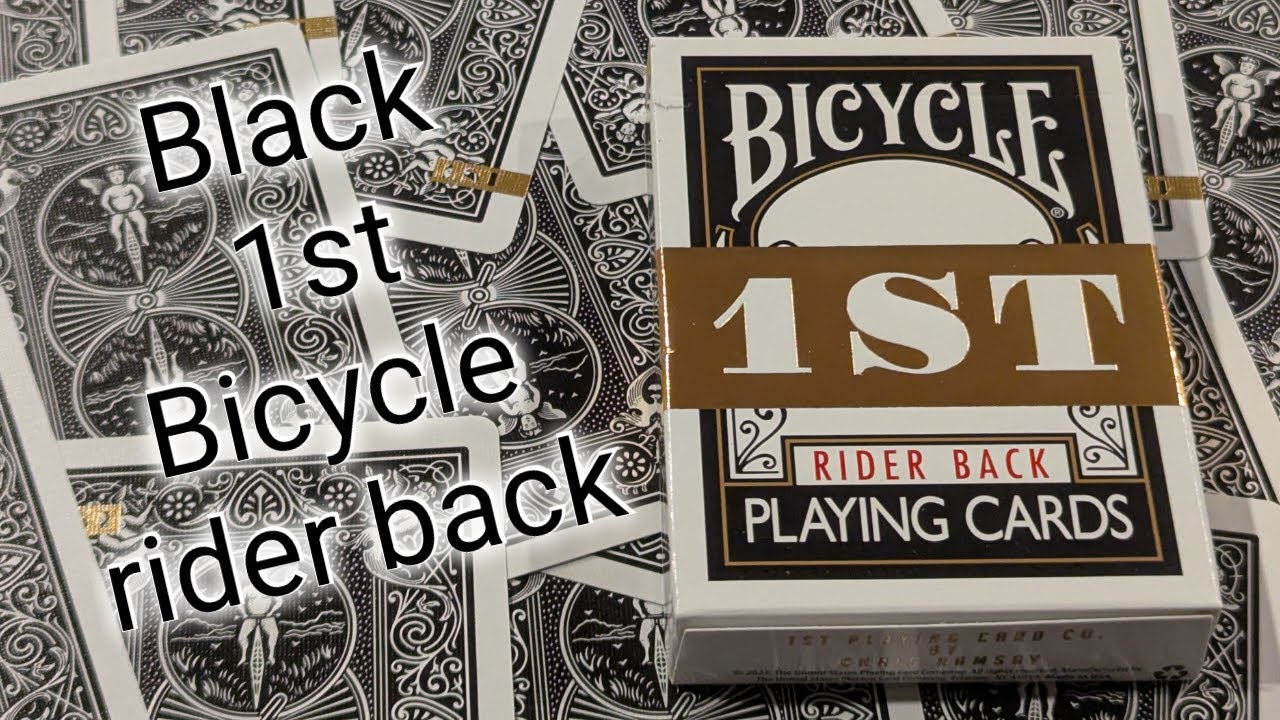Daily deck review day 515 - Black 1st Bicycle Rider back playing