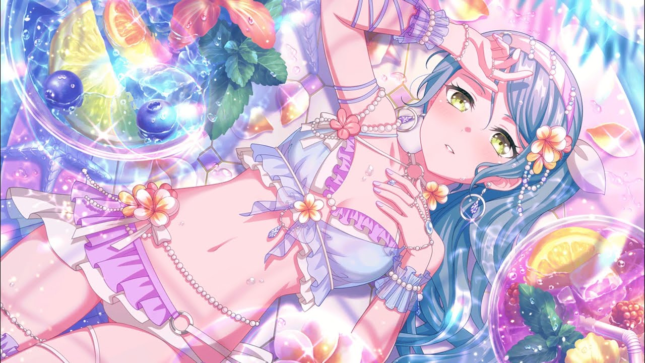 FHD〕【ガルパ｜バンドリ】星5『戸惑いのバカンス 氷川紗夜