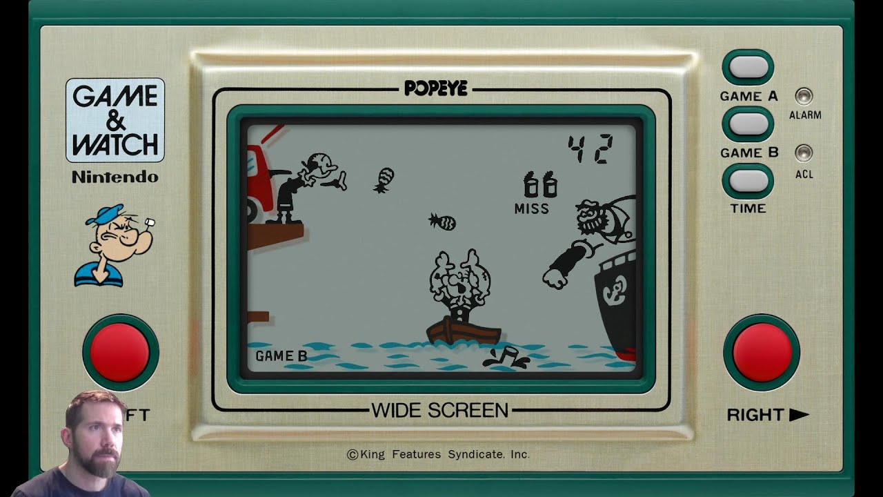 Nintendo Game & Watch: Popeye (Wide Screen) MAME Gameplay - YouTube