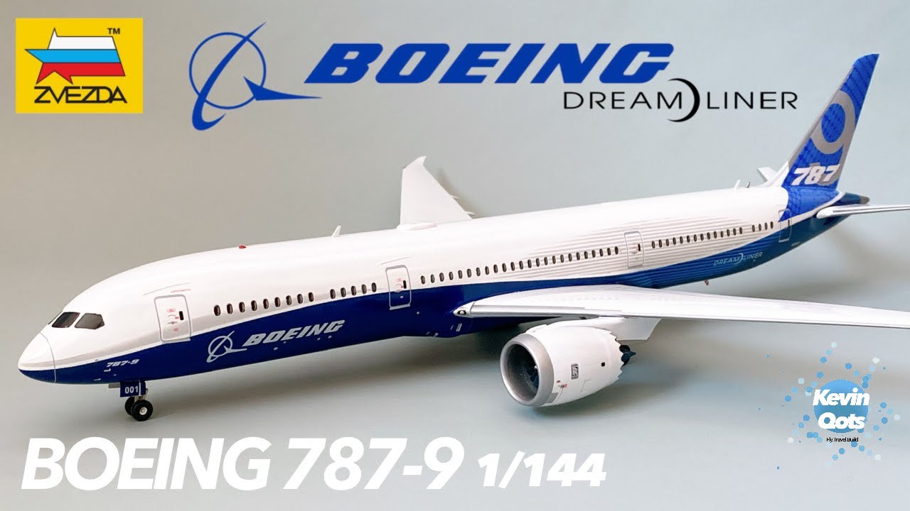 14 Boeing Dreamliner B787-9 Zvezda 1/144 Assembly - YouTube