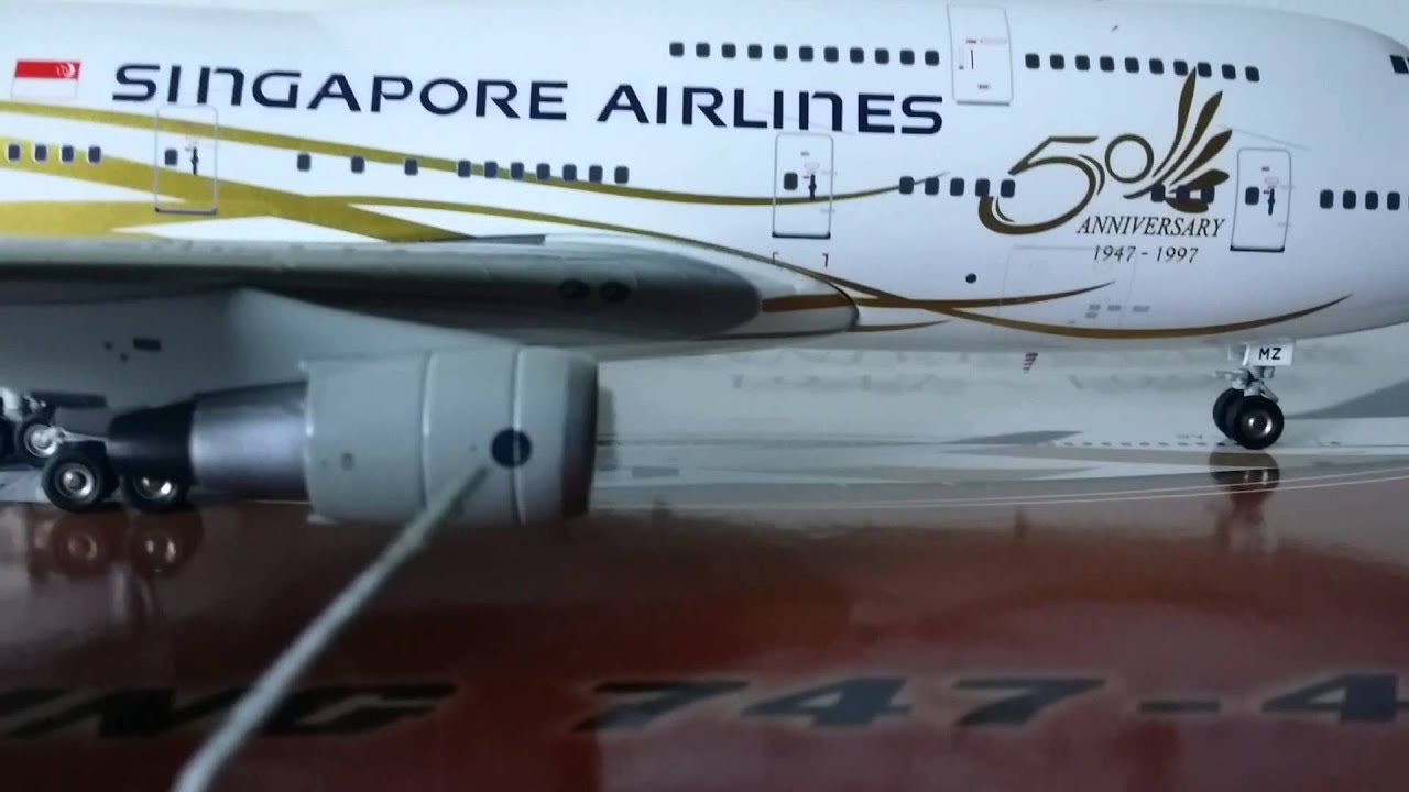 Inflight 200 Singapore B747-400 (50th Anniversary) - YouTube