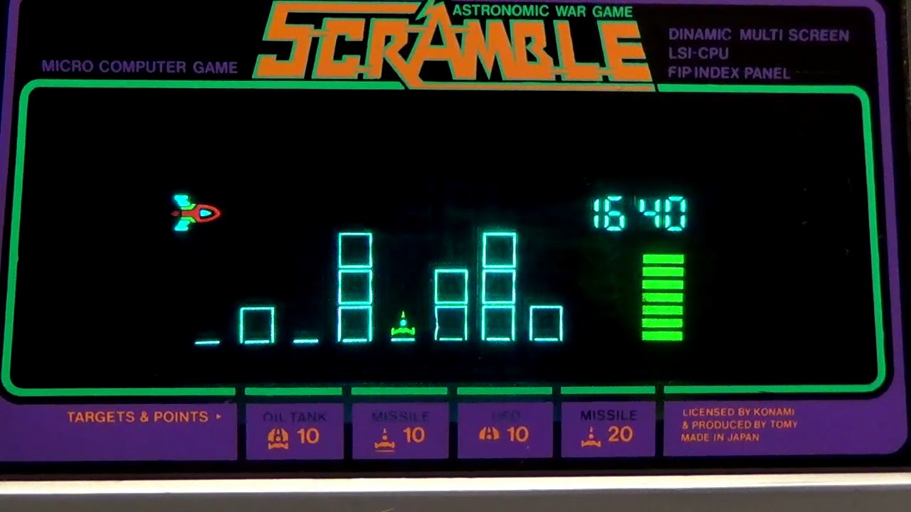 レトロ FLゲーム】スクランブル トミー シューティング 宇宙船