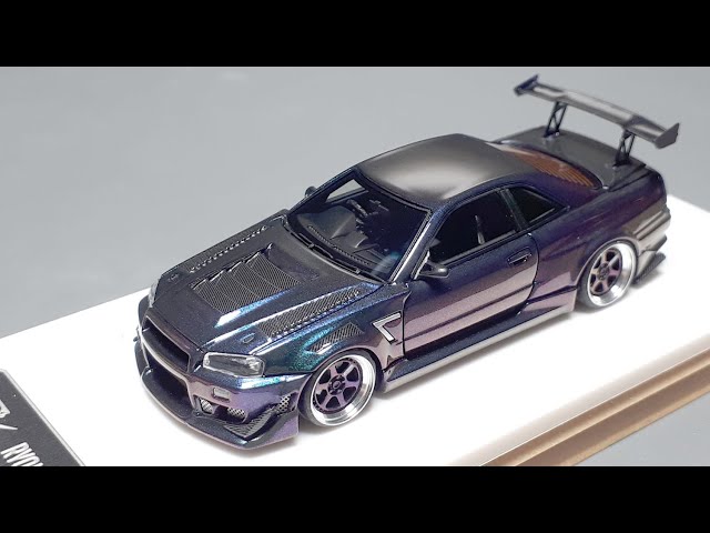 1/64 Nissan Skyline GTR R34 Ryohe's by Error 404 resin error404