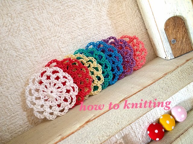 mini motif ☆ Instructions for knitting small motifs ☆ Crochet