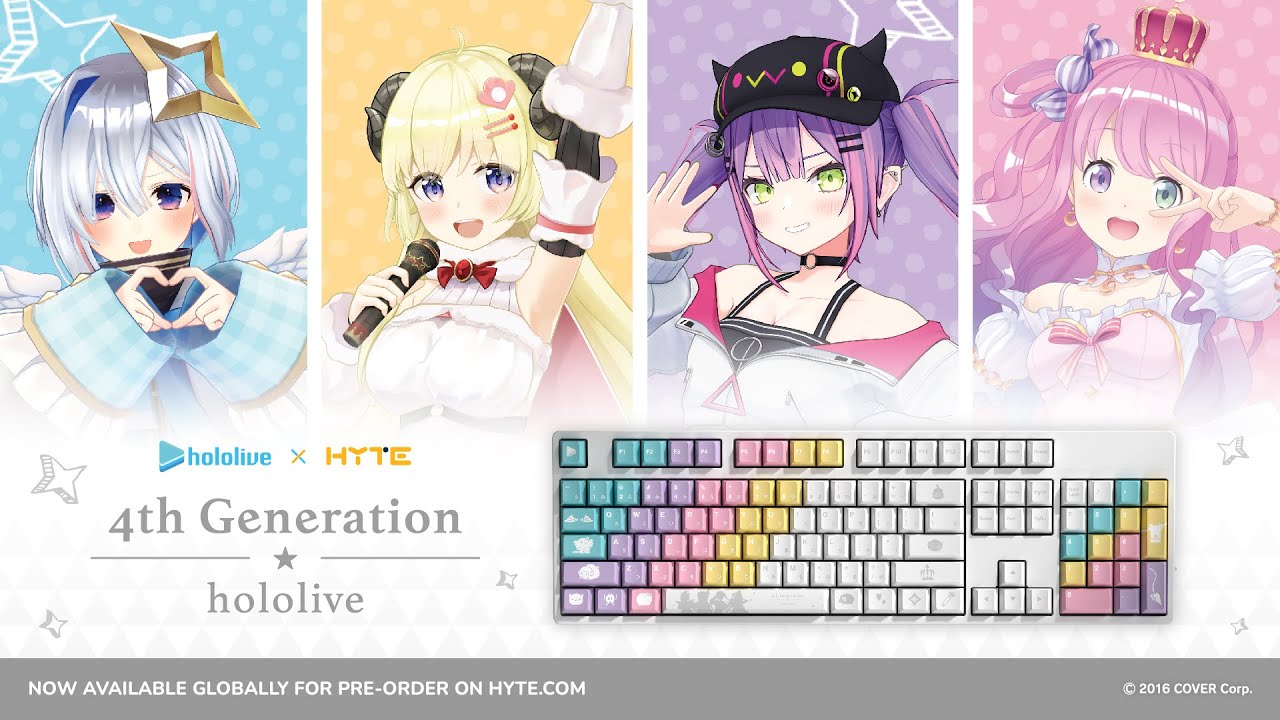 HYTE hololive Gen4 Keycaps | 株式会社リンクスインターナショナル