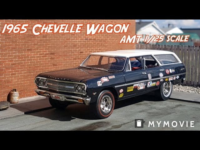 Built up AMT 1965 Chevelle Dragon Wagon 1/25 scale model kit - YouTube