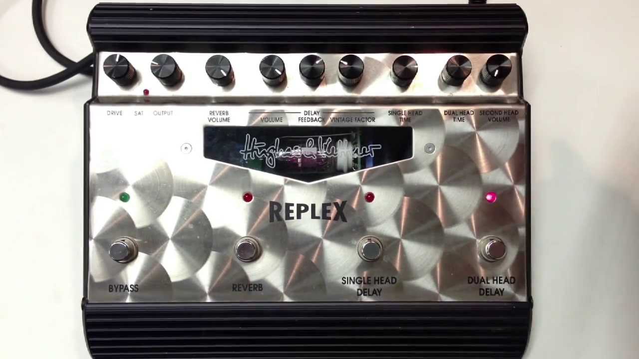 Hughes & Kettner Replex Tube Driven Tape Echo Delay Simulator