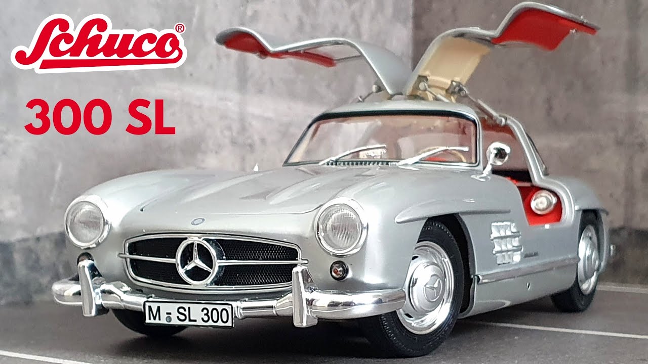 REVIEW: Schuco 1:18 Mercedes-Benz 300 SL Gullwing - Silver / Red