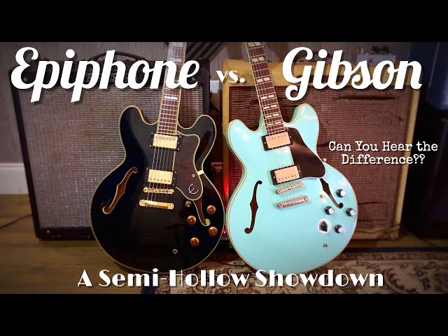 Epiphone Sheraton II vs Gibson ES-345 - YouTube