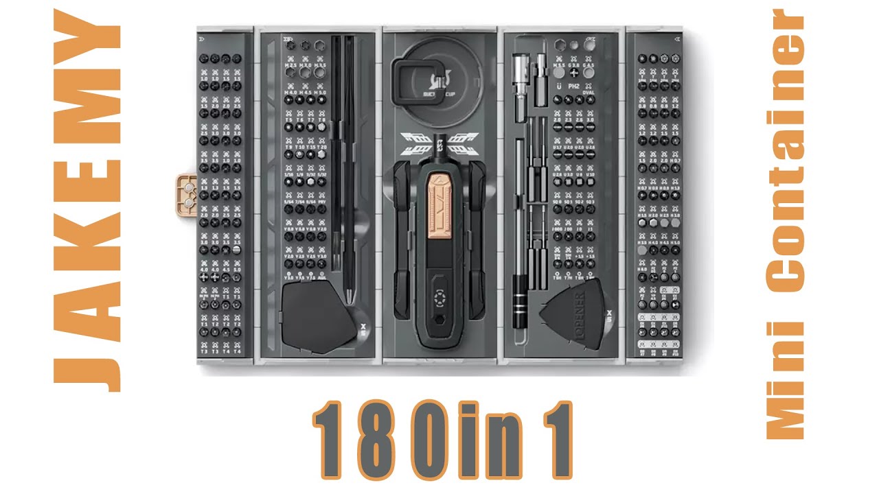 Jakemy JM-8192 180 in 1 Screw Driver set (Mini container box