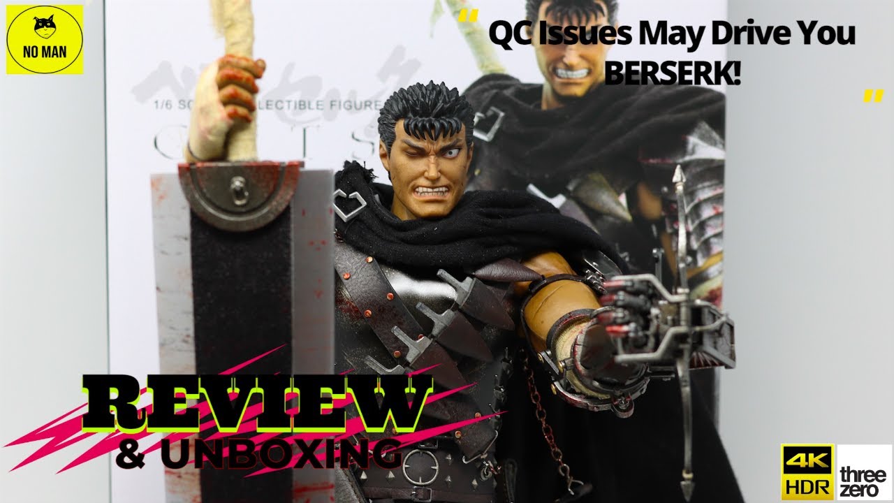 Threezero Guts Black Swordsman Review & Unboxing | Berserk