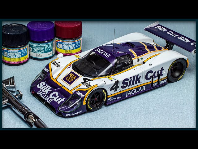 Realistic Jaguar XJR-8 LM 1:24 Scale Model Race Car - YouTube