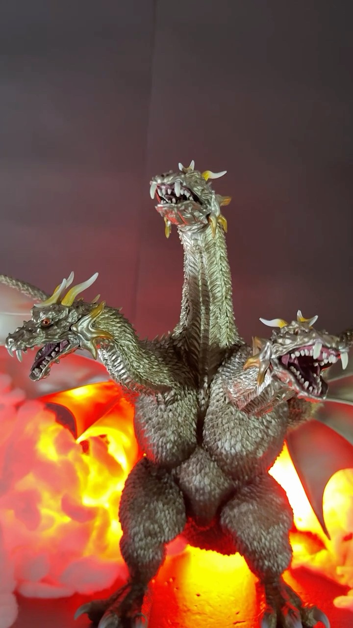 東宝大怪獣シリーズ キングギドラ(2001) 激闘カラーver. - YouTube