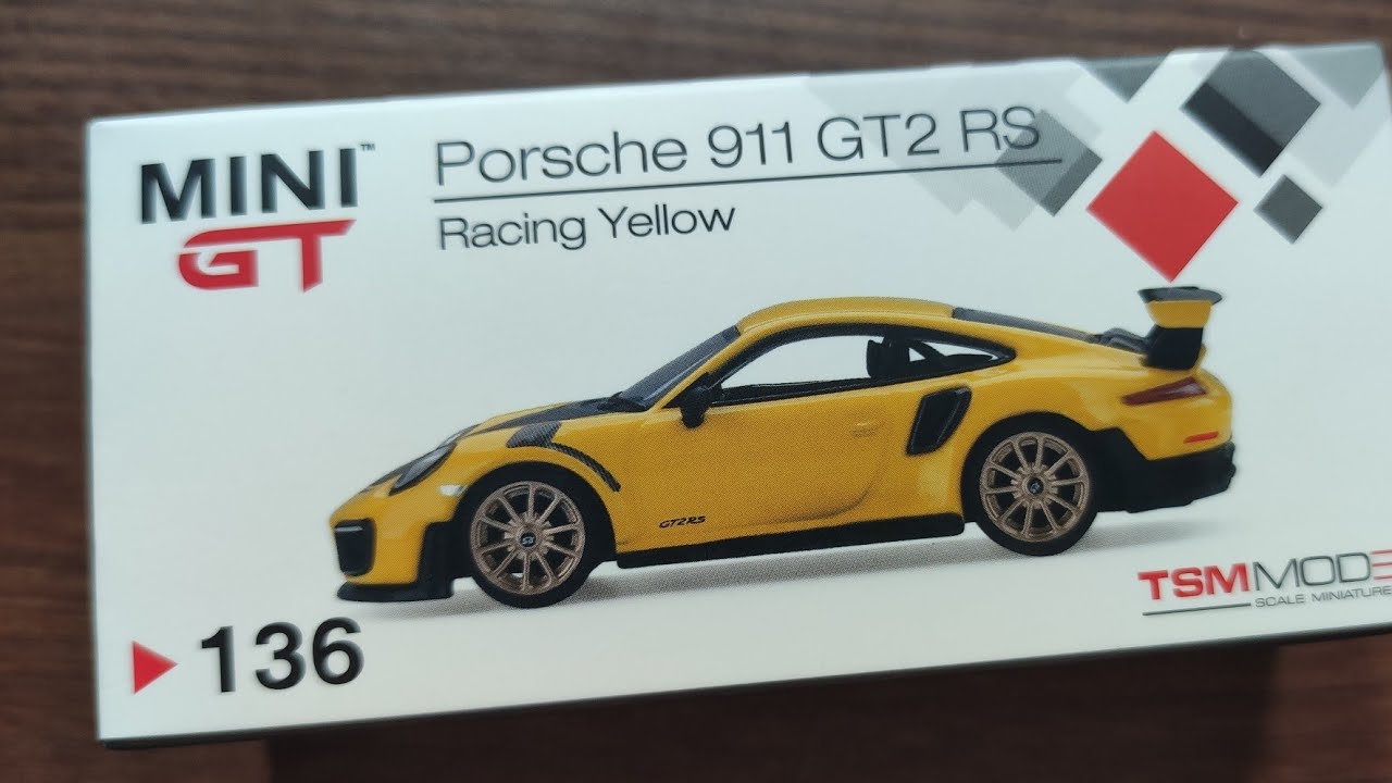 Mini GT Porsche 911 GT2 RS Racing Yellow - YouTube