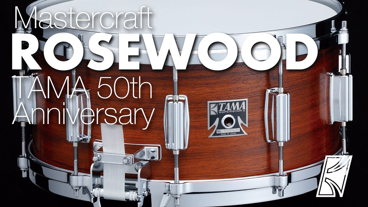 50TH LIMITED MASTERCRAFT ROSEWOOD REISSUE SNARE DRUM | NEWS | TAMA