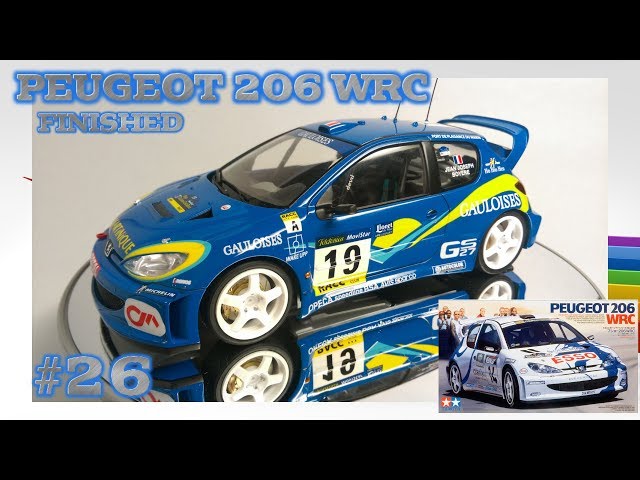 車のプラモデル】タミヤ 1/24 プジョー206WRC TAMIYA PEUGEOT 206 WRC