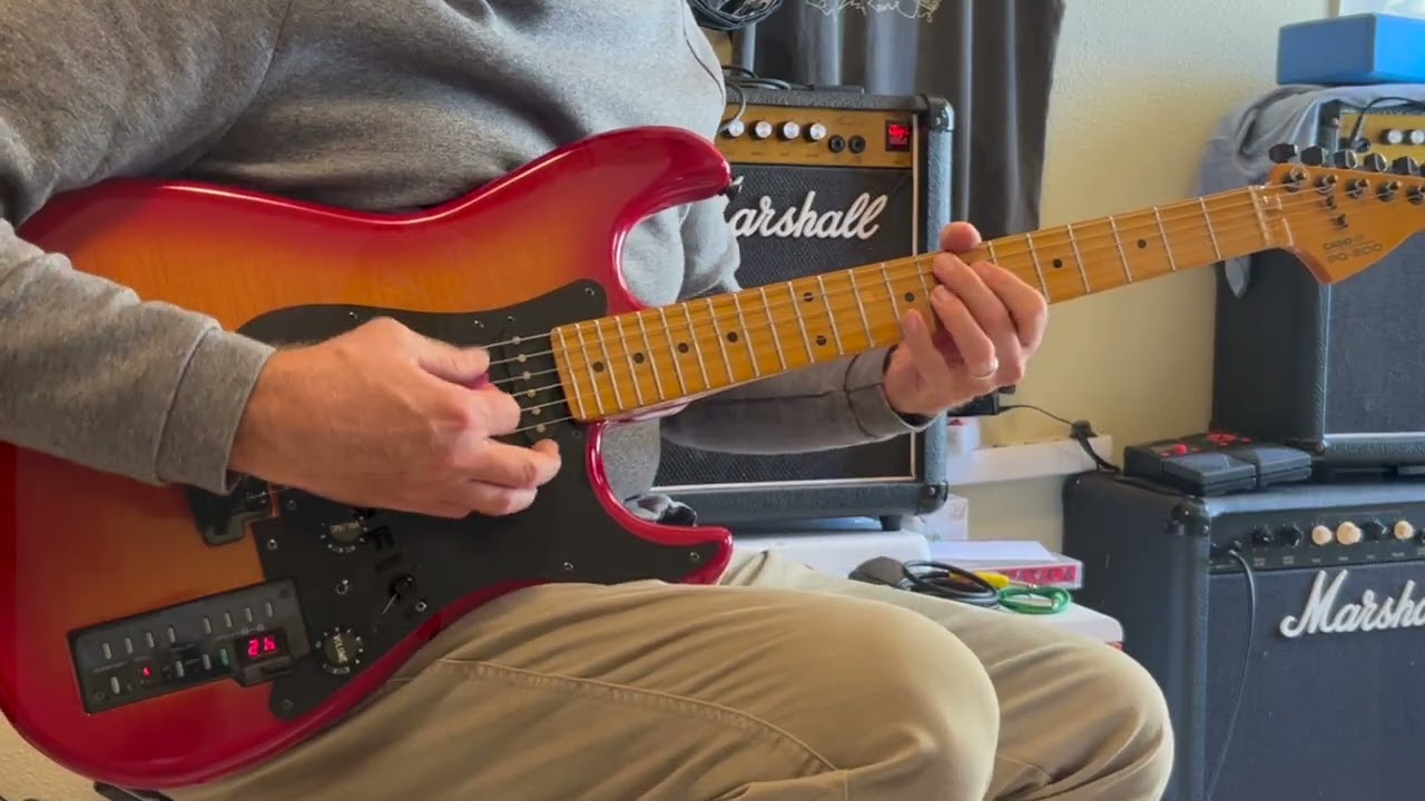 Casio Pg-300 Synth Guitar MIJ MINT Condition Sunburst flame top in