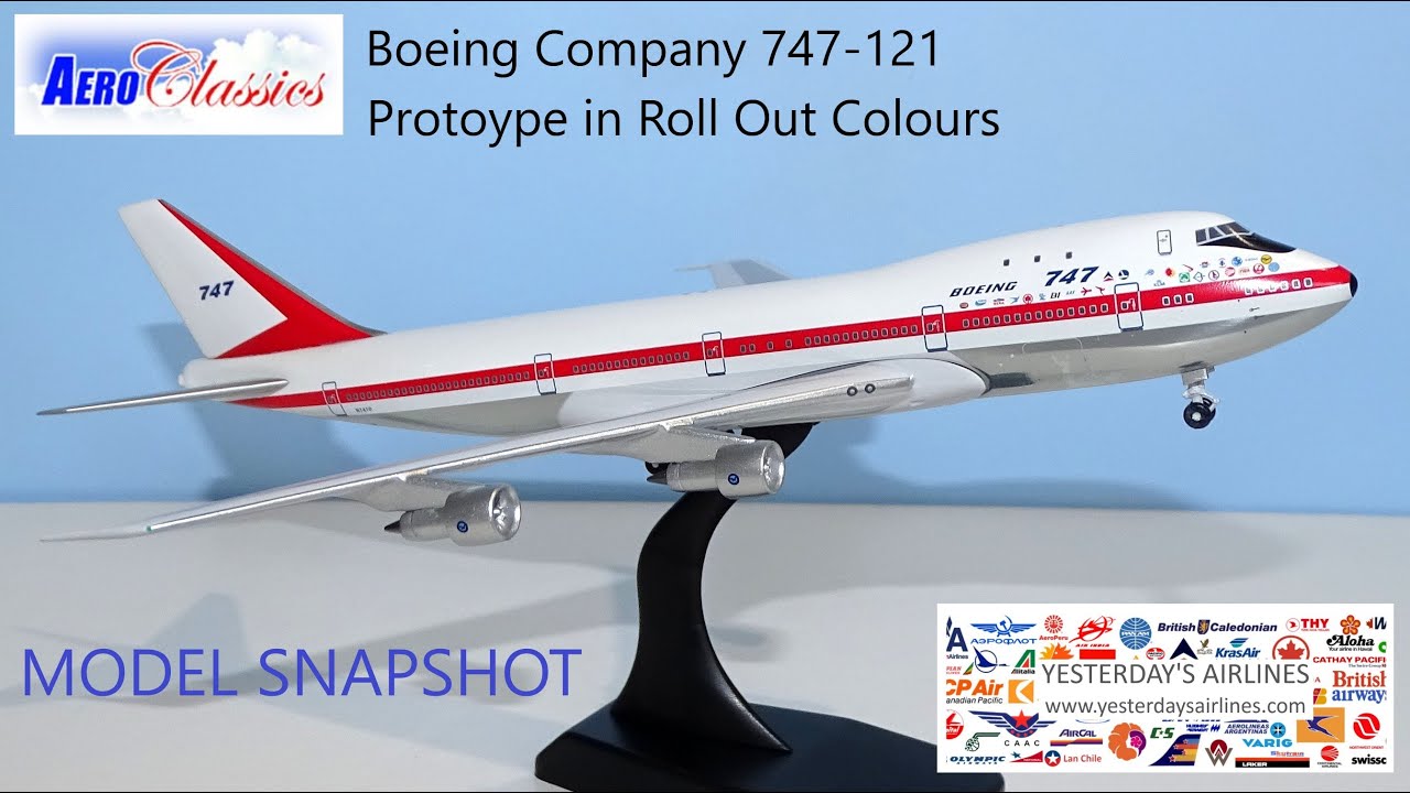 MODEL SNAPSHOT - Boeing 747 Jumbo Protoype Roll Out Colours