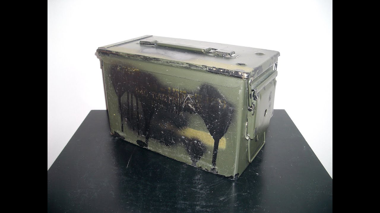 米軍「弾薬箱・アモカン・50口径」US 50Cal Ammo Can【軍用品】 - YouTube
