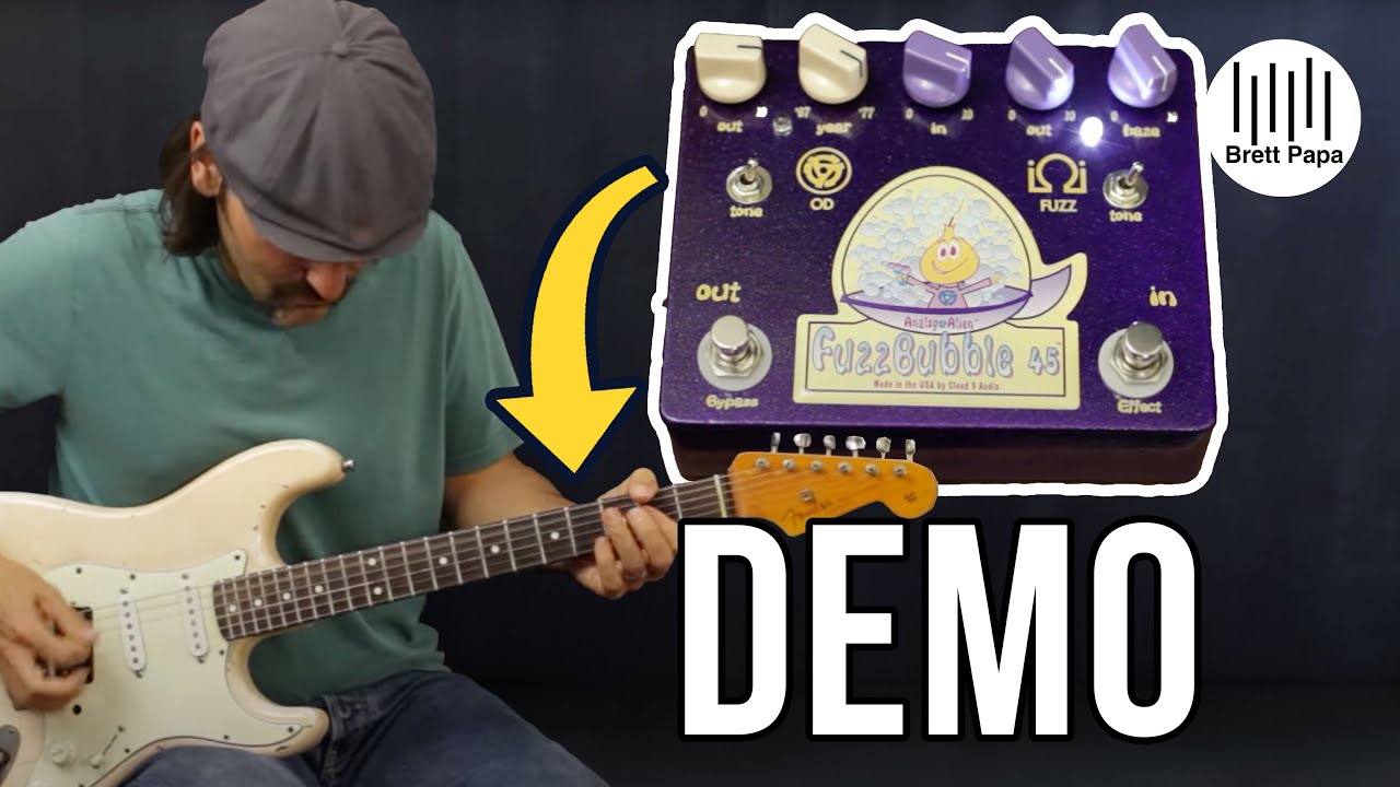 Analog Alien - Fuzz Bubble 45 - Guitar Pedal Demo - YouTube