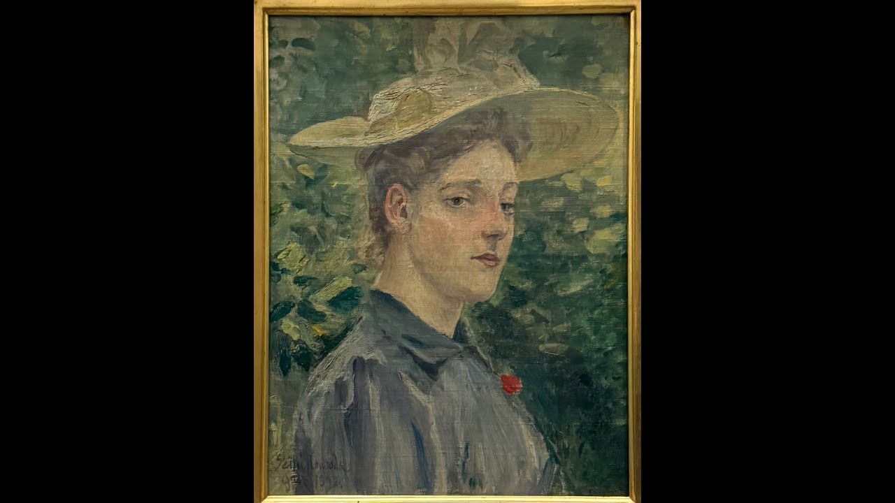 美術品鑑賞第697回【西洋婦人像】黒田清輝‐黒田記念館所蔵 - YouTube