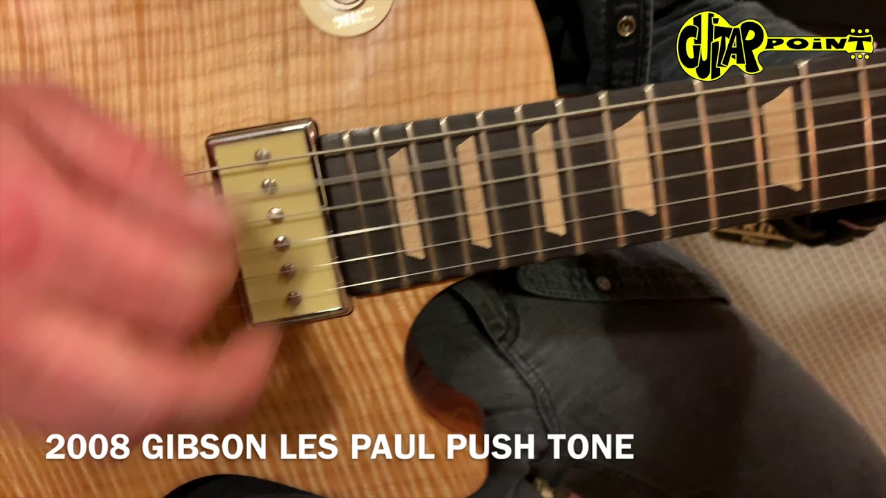 2008 Gibson Les Paul Push Tone – Natural – GuitarPoint