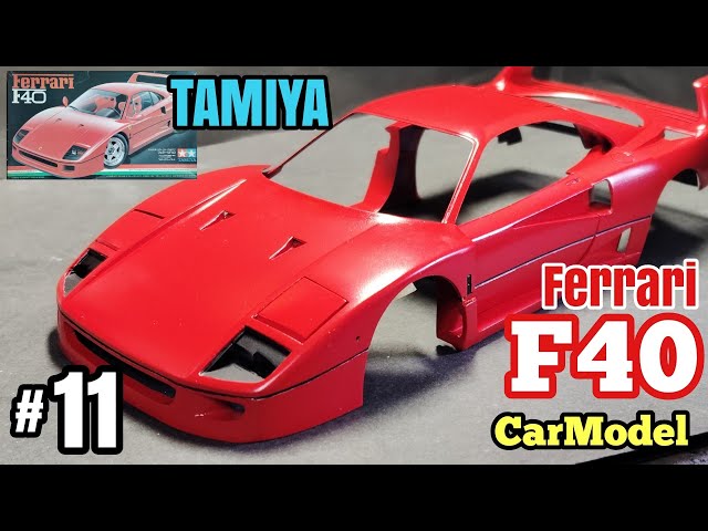 Tamiya Ferrari F40 Production 11 Body Painting [Tamiya F40 1/24