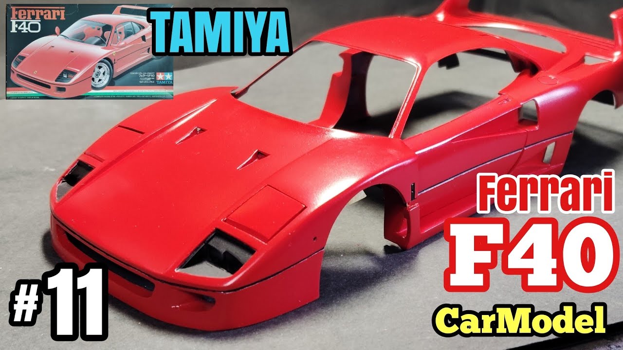 Tamiya Ferrari F40 Production 11 Body Painting [Tamiya F40 1/24