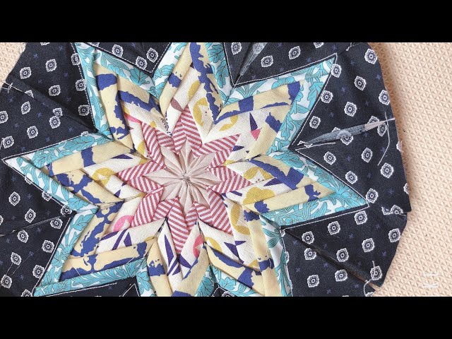 すぐにできるパッチワーク 星 ひし形 The trick to make patchwork in