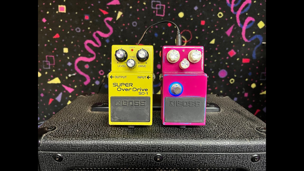 Boss SD-1 (super duper mod) DIY - YouTube