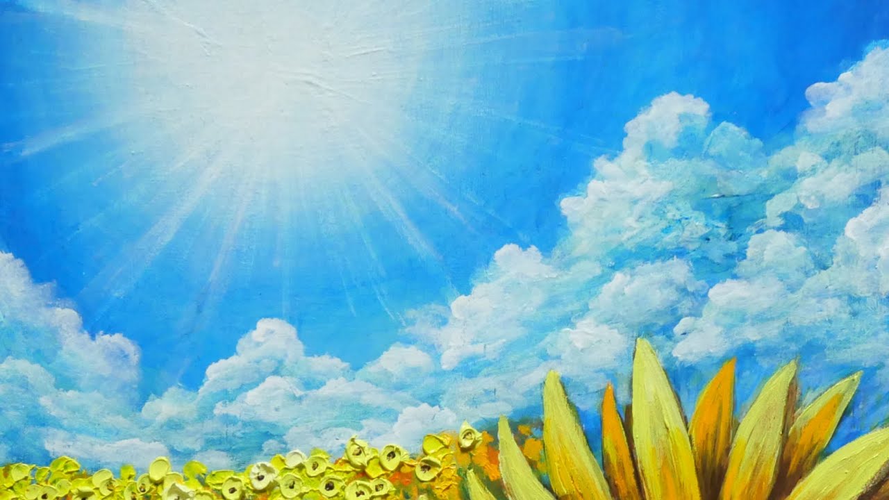 油絵】【真夏のひまわり】 #油絵 #手書き #アート #絵画 #絵 #油彩画