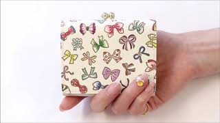 ダリア＜ベリーピンク＞ 三つ折りミニ財布［t］