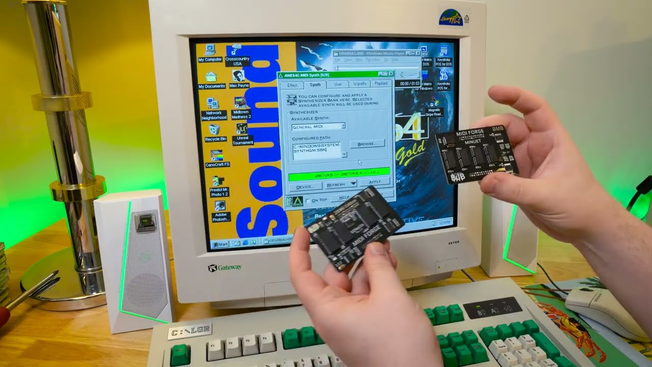 MIDI Forge Sound Blaster AWE64 Upgrades & Soundfont Tests - YouTube